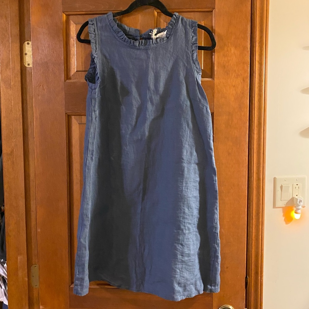 NWT sleeveless linen dress by Blue Orchid